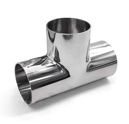 স্টেইনলেস স্টীল 304 টি 3 ওয়ে পাইপ ফিটিং BW ASME B16.9 SMLS 4 &quot;SCH40S ফিটিং