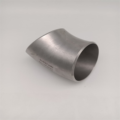 Sliver Astm B466 Uns C71500 Cuni7030 45 ডিগ্রি পাইপ ফিটিং কনুই