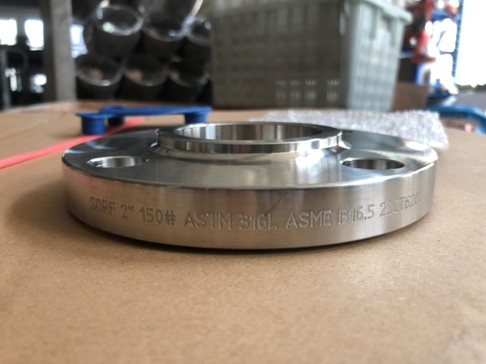 RF ক্লাস 300 2" ASTM A182 F316L ফ্ল্যাঞ্জে স্টেইনলেস স্টিল পাইপ ফিটিং স্লিপ