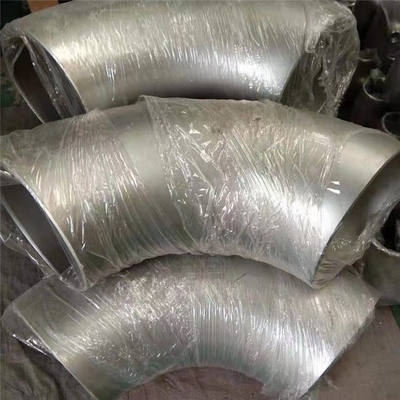 ASTM টাইটানিয়াম স্টিল পাইপ ফিটিং 3/4" টাইটানিয়াম Gr12 বাট ওয়েল্ডিং SR এলবো SCH10S 90D/180D