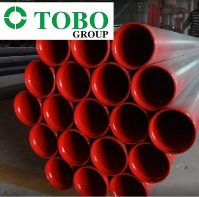 API5L X52 PSL1 6 ইঞ্চি SCH40 প্লাস্টিক কোটেড স্টিল পাইপ DIN 30678