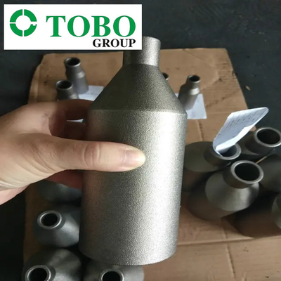 টাইটানিয়াম অ্যালয় স্টিল পাইপ ফিটিং ASTM B363 Ti Gr7 2'' x 1'' SCH10S x SCH40S টাইটানিয়াম অ্যালয় সোয়াজ স্তনবৃন্ত