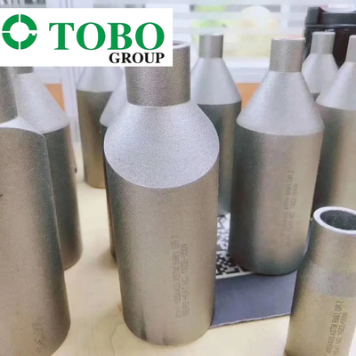 নকল পাইপ ফিটিং টাইটানিয়াম অ্যালয় স্টিল ASTM B861 GR2 2'' x 1'' SCH10S x SCH40S টাইটানিয়াম অ্যালয় সোয়াজ স্তনবৃন্ত
