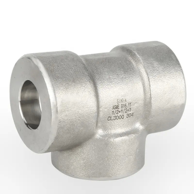 ASME B16.11 NPS3 #3000 NPT-F থ্রেডেড ইকুয়াল টি SA-182 F304L / SA-403 WP304L