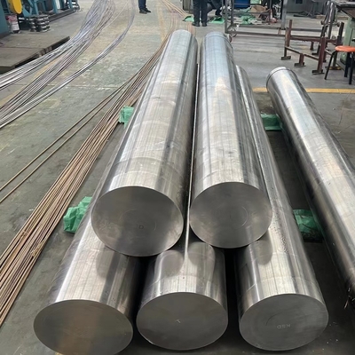 ASTM JIS DIN স্টিল অ্যালোয় গোলাকার বার গরম রোলড সিলভার এবং গোল্ডেন রঙের প্যালেটে