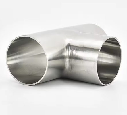 স্টেইনলেস স্টীল 304 টি 3 ওয়ে পাইপ ফিটিং BW ASME B16.9 SMLS 4 &quot;SCH40S ফিটিং