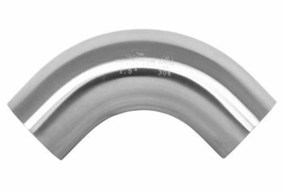স্টেইনলেস স্টীল পাইপ ফিটিং 90 ডিগ্রী OD 3" SCH40S A403 LR BW Elbow