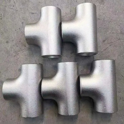 ASME B16.9 Butt Welding Equal Tee কাস্টমাইজযোগ্য উপাদান যেমন কার্বন স্টীল স্টেইনলেস স্টীল NPS1/2"-60 "দ্রুত ডেলিভারি কম MOQ