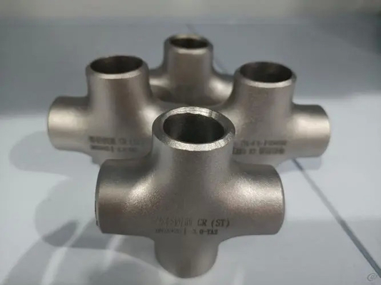 ANSI/ASME স্টেইনলেস স্টীল কার্বন স্টীল Buttwelding ক্রস কাস্টমাইজযোগ্য মাপ & উপাদান শিল্প গ্রেড