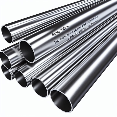 6mm-630mm বাইরের ব্যাসার্ধ অস্টেনাইটিক স্টেইনলেস স্টীল পাইপ ASTM A312 স্ট্যান্ডার্ড এবং অ্যানিলিং চিকিত্সা সঙ্গে