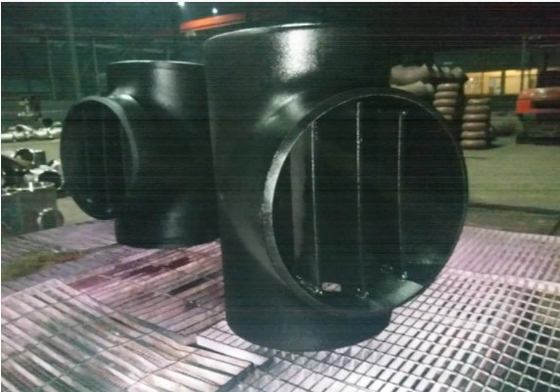অ্যালয় 600 ASTM/UNSP N06600 Barred Tee OD 12&quot; WT 4 মিমি পরিবেশগত
