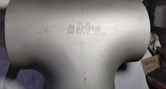 বিজোড় বাট ওয়েল্ডিং স্ট্রেইট টি 10"* 10" SCH-40S ASTM A403-WP316/316L ASME B16.9