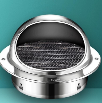 স্টেইনলেস স্টিল ভেন্টিলেশন এক্সস্ট গ্রিল ওয়াটারপ্রুফ এয়ার ভেন্ট ক্যাপ 4