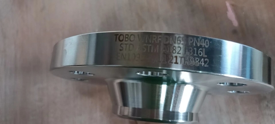 স্টেইনলেস স্টীল পাইপ ফিটিং WNRF PN16 DN40 STD ASTM A182 F316L ফ্ল্যাঞ্জ