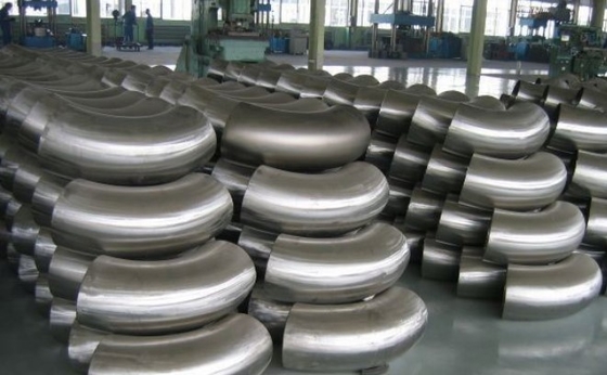 বাট-ওয়েল্ডিং ফিটিংস নিকেল অ্যালয় স্টিল কনুই N08825 180D লম্বা ব্যাসার্ধ বাঁক