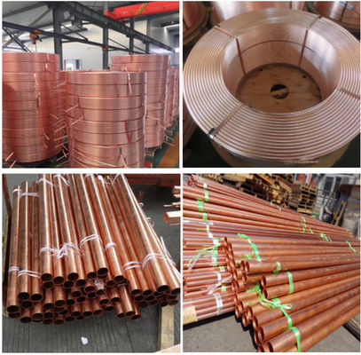 OEM পাতলা প্রাচীর পিতল / বেগুনি টিউব কপার ব্রাস পাইপ