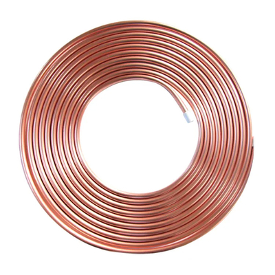 বিজোড় কপার কয়েল টিউব C10100 C11000 C12200 3mm 15m স্টিল কপার পাইপ গোলাকার কয়েল