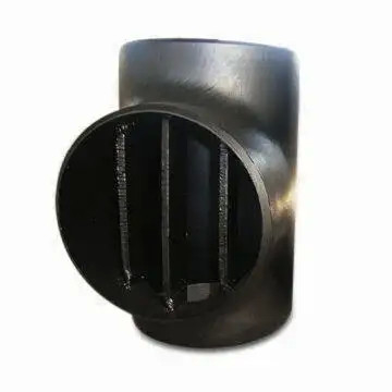 উচ্চ মানের নিকেল খাদ Barred সমান Tee ASME B16.9 4 ইঞ্চি SCH20 কালো পেইন্টিং