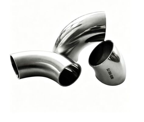 পোলিশ 304 স্টেইনলেস স্টীল কনুই, 90 ডিগ্রী Butt ওয়েল্ড পাইপিং জন্য উপযুক্ত