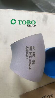 CUNI7030 কপার নিকেল বিট-ওয়েল্ডিং 45° সংক্ষিপ্ত ব্যাসার্ধ কনুই 5 