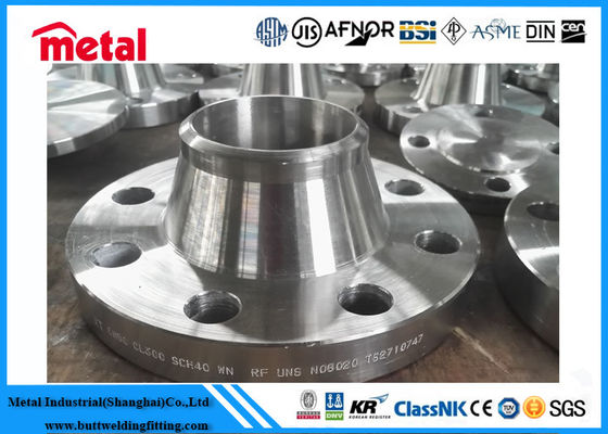 UNS N08020 নিকেল খাদ পাইপ জিনিসপত্র dingালাই ঘাড় চক্রের উন্নত পার্শ্ব WN RF 3