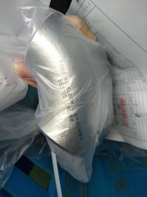 এএসটিএম এ 234 90 ডিগ্রি এলআর 8 '' নিকেল অ্যালো কনুই পাইপ ফিটিং স্ক 80 রাউন্ড হেড কোড