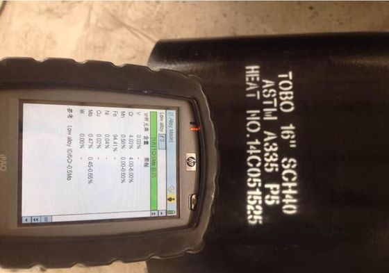 কাস্টমাইজড 16 ইঞ্চি এসসিএইচ 40 এএসটিএম এ 335 সীমলেস স্টিল পাইপ