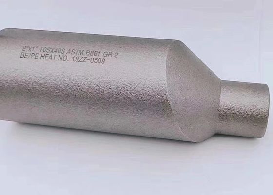 2'' x 1' BE/PE ASTM B861 GR2 টাইটানিয়াম Ti2 এককেন্দ্রিক সোয়াজ নিপল B16.11