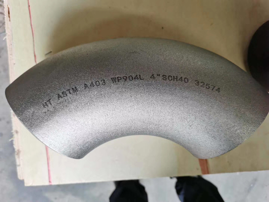 ASTM/UNS N08800 অ্যালয় স্টিল পাইপ ফিটিং 45 ডিগ্রি বাট ওয়েল্ডিং কনুই L/R 10