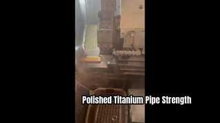 বিজোড় টাইটানিয়াম পাইপ GR5 পালিশ ফিনিশ