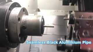 বিজোড় কালো অ্যালুমিনিয়াম পাইপ উচ্চ নির্ভুলতা