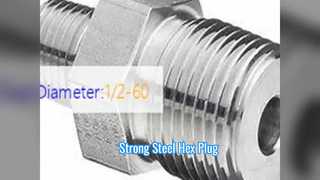নকল খাদ ইস্পাত হেক্স প্লাগ / ইঞ্চি
